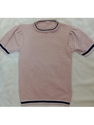 BLUSA DECOTE CARECA MANGA PRINCESA BOLINHA 23032